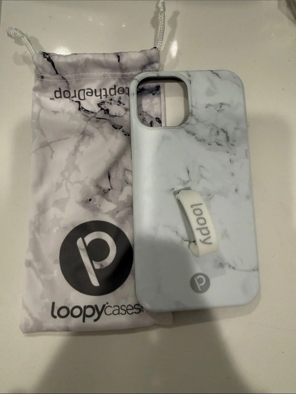 Loopy Case for iPhone 12 Pro Max- White Marble - Picture 2 of 10